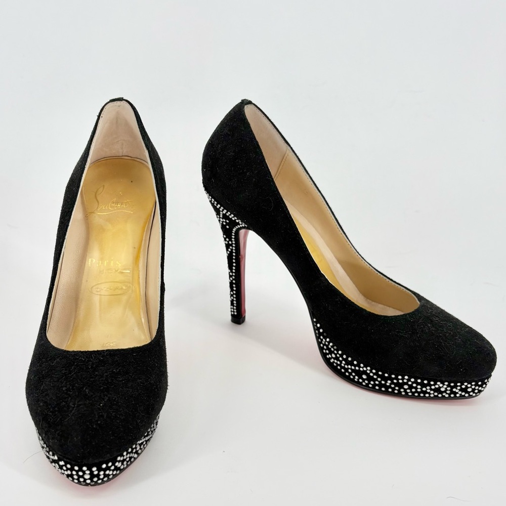 Christian Louboutin Eugenie Crystal Rhinestone Heels - Picture 3 of 15